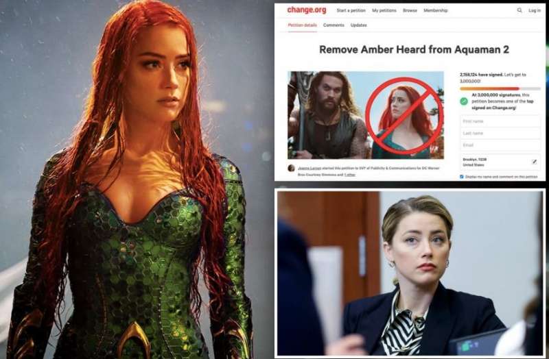 مليونا توقيع لمنع مشاركة آمبر هيرد في فيلم “Aquaman 2”
