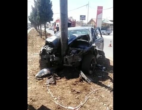 شاهد فيديو وفاة شاب بحادث سير في إربد