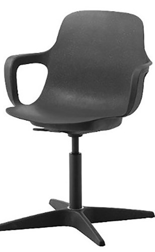 ايكيا تسحب الكرسي الدوَّار ODGER- لون فحمي