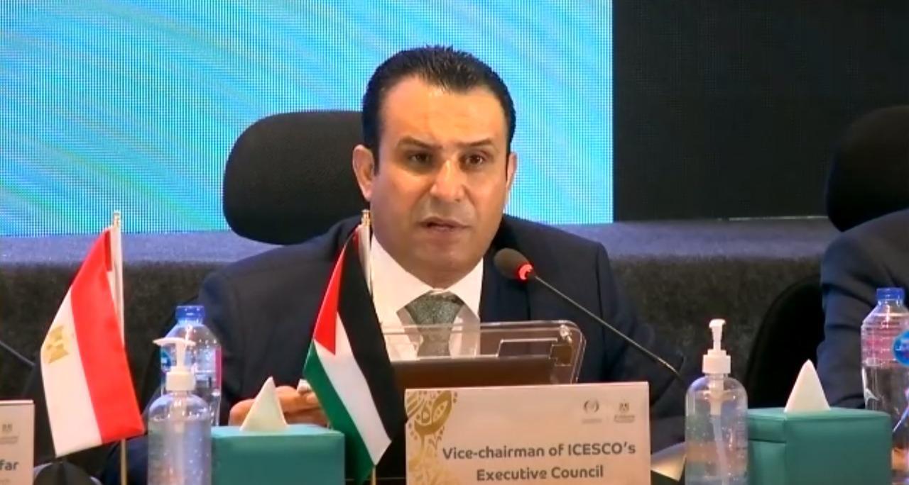 أمين عام وزارة التربية والتعليم للشؤون التعليمية الدكتور نواف العجارمة في الاجتماع التشاوري الأول حول المؤشرات الاستراتيجية للتنمية في العالم الإسلامي