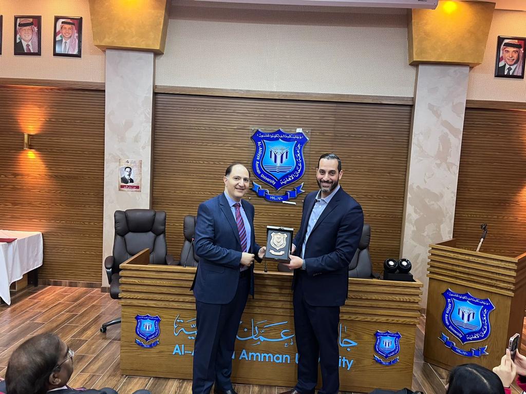 محاضرة تفاعلية للدكتورمضية ” شركة MS Pharma ” لطلبة “صيدلة” عمان الأهلية