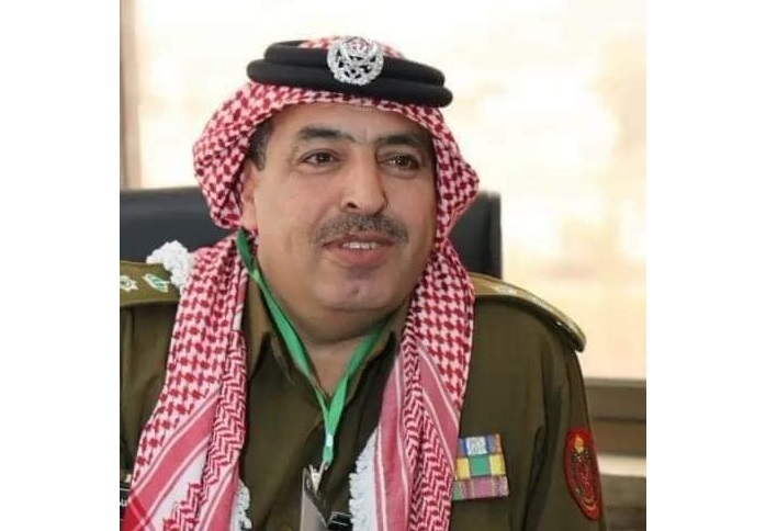 العقيد عبدالكريم عاطف القاضي مبارك المنصب الجديد نائبا لمدير شرطه الباديه الجنوبيه