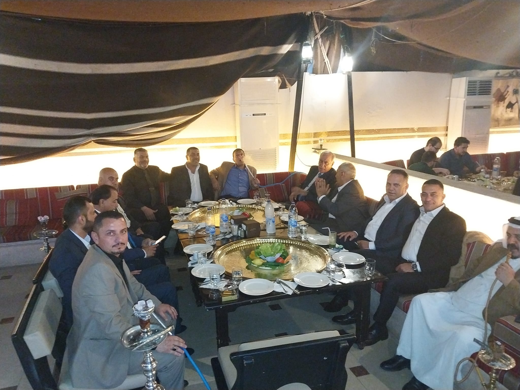 دعنا والعيساوي يقيمان مأدبة عشاء لرجال اعمال اردنيين بالسلط – صور