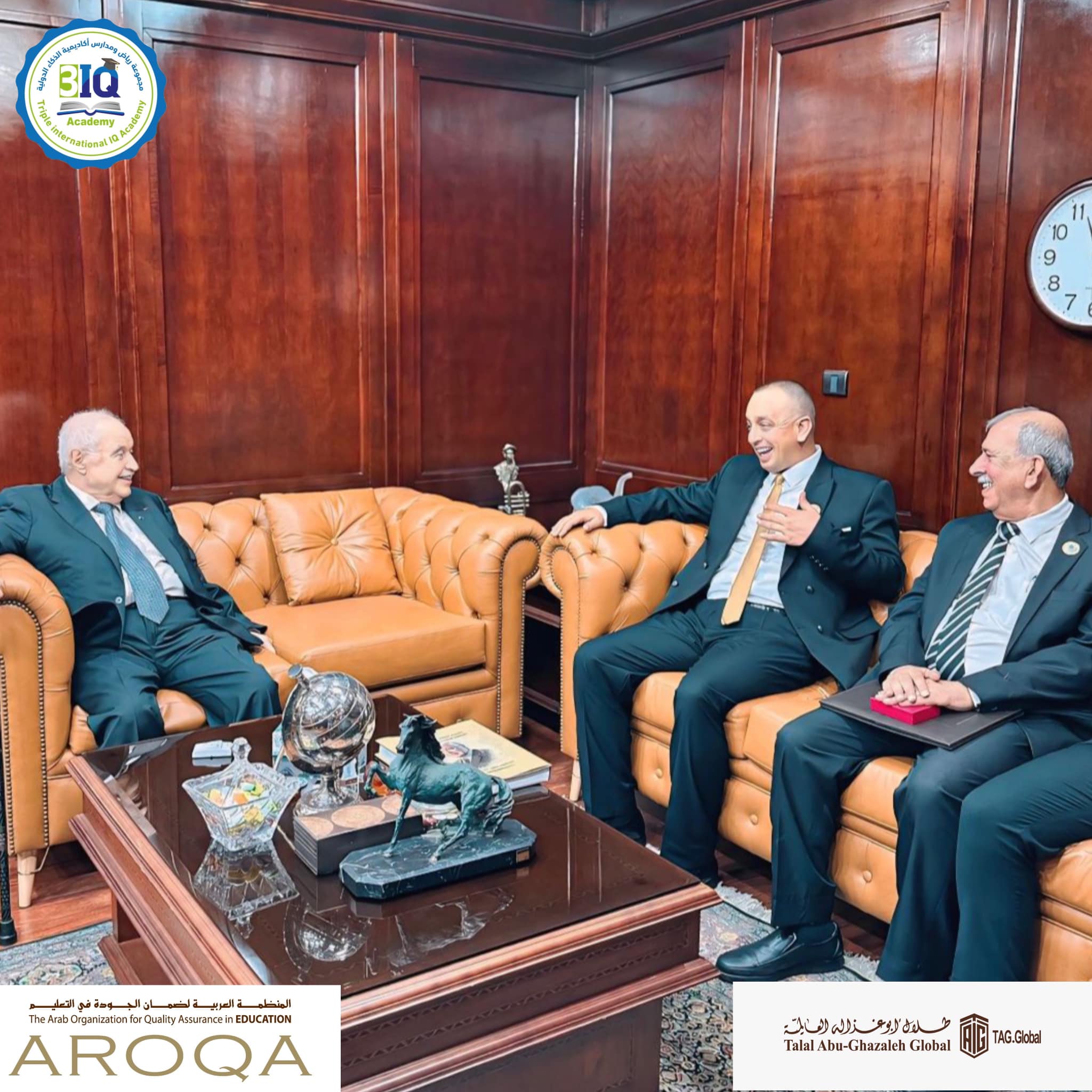 مجموعة طلال ابو غزالة ومدارس اكاديمة الذكاء الدولية يبحثان سبل تطوير التعليم والممارسات الابتكارية في مجال الذكاء الاصطناعي